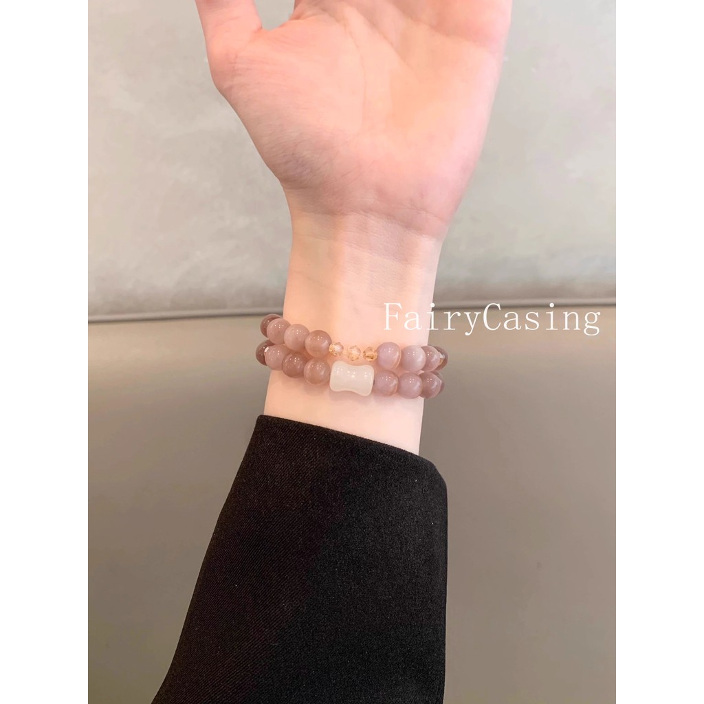 Dây đeo hạt đá quý cho Apple Watch Series 10 9 8 7 6 5 SE Ultra IWatch 38 40 41 44 45 42 46 49mm Vòng tay pha lê S11 Band