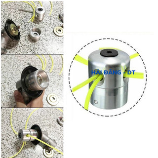 [COD]  Phụ kiện đầu cước cắt cỏ bằng hợp kim nhôm, tương thích máy pin 2400W và máy phát cỏ xăng