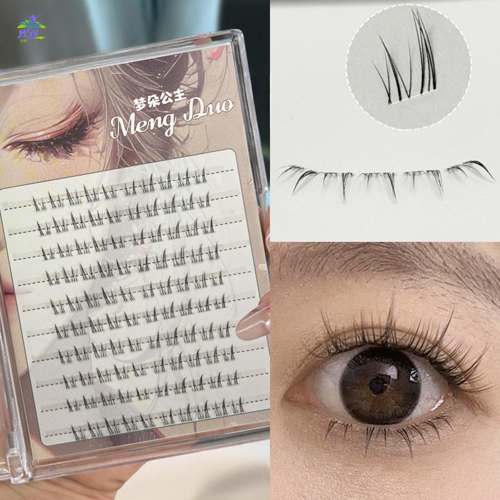 Lông mi phân đoạn dưới màu đen dành cho phụ nữ Phần mở rộng lông mi phía dưới để trang điểm du lịch dự tiệc hàng ngày