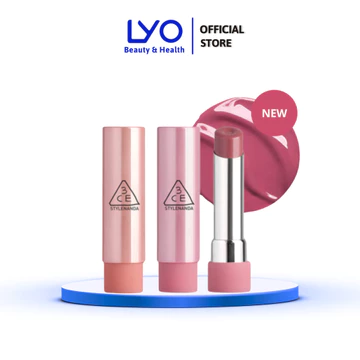 Son Bóng Dưỡng Môi 3CE Glazy Lip Glow Dạng Thỏi Có Màu, Hàn Quốc