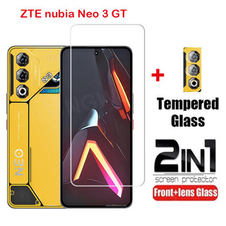 Dành Cho ZTE Nubia Neo 3 GT 3GT Neo3GT Neo 5 GT Pro 4G 5G 20252 Trong 1 Full Cover Kính Cường Lực Mặt Trước Phim Bảo Vệ Màn Hình Mặt Sau Camera Ống Kính Bảo Vệ