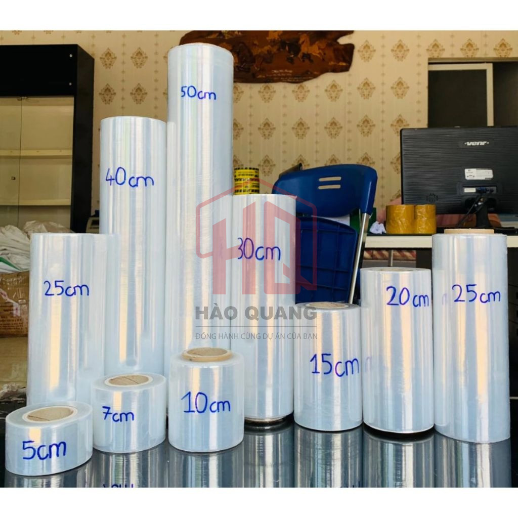 Cuộn Màng Quấn PE 25cm 2kg | 50cm 2kg | 50cm 4kg – Quấn Hàng Chắc, Chống Bụi Hiệu Quả