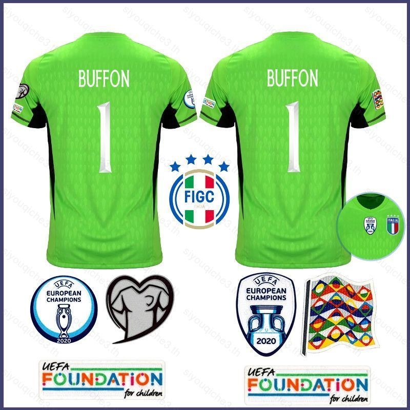Áo Thun Bóng Đá Tay Ngắn Thủ Môn Gianluigi Buffon - Đội Tuyển Ý - Phù Hợp Cả Nam và Nữ