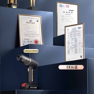 Máy hút bụi ô tô không dây 95000Pa Đức Creta cầm tay nhỏ gọn lực hút mạnh không chổi than sạc USB tiện lợi 2025