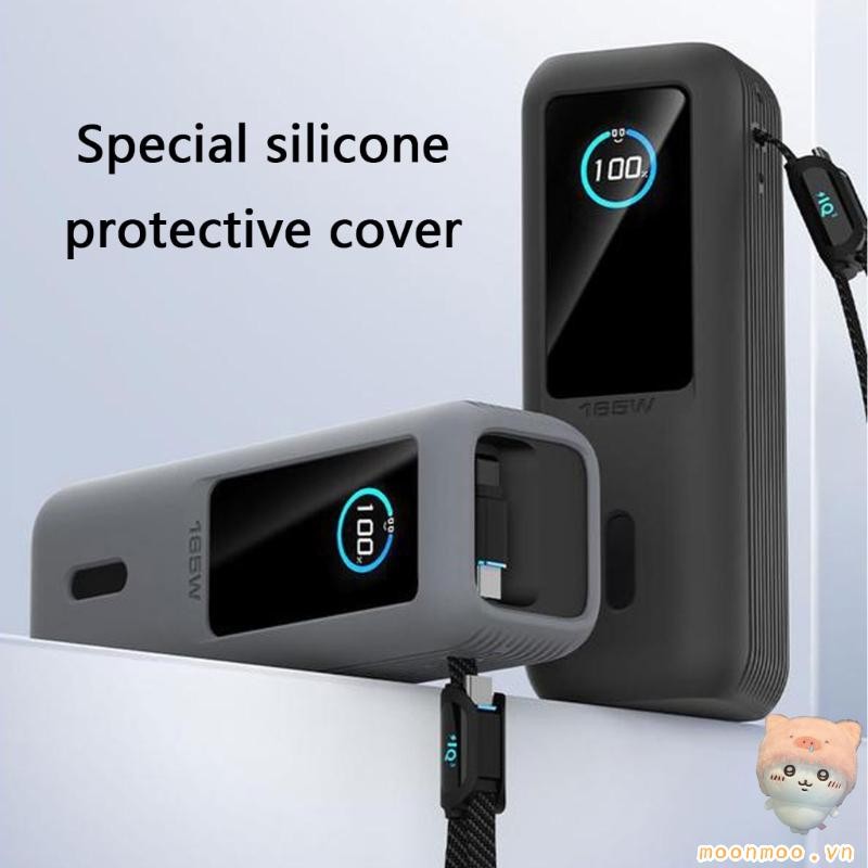 Hộp đựng silicon bảo vệ mặt trăng cho túi chống sốc ngân hàng điện 165W