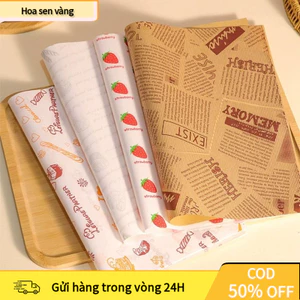 【24H】Giấy Gói Sandwich – Giấy Lót Hamburger, Bánh Ngọt, Bento Chống Dầu, Không Thấm Nước