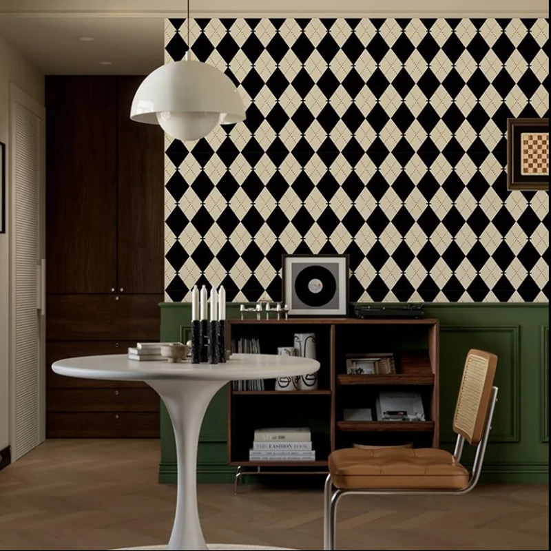 Pháp Retro Nội Thất Tân Trang Dán Tự Dính Chống Ẩm Chống Nấm Mốc Cửa Trượt Trang Trí