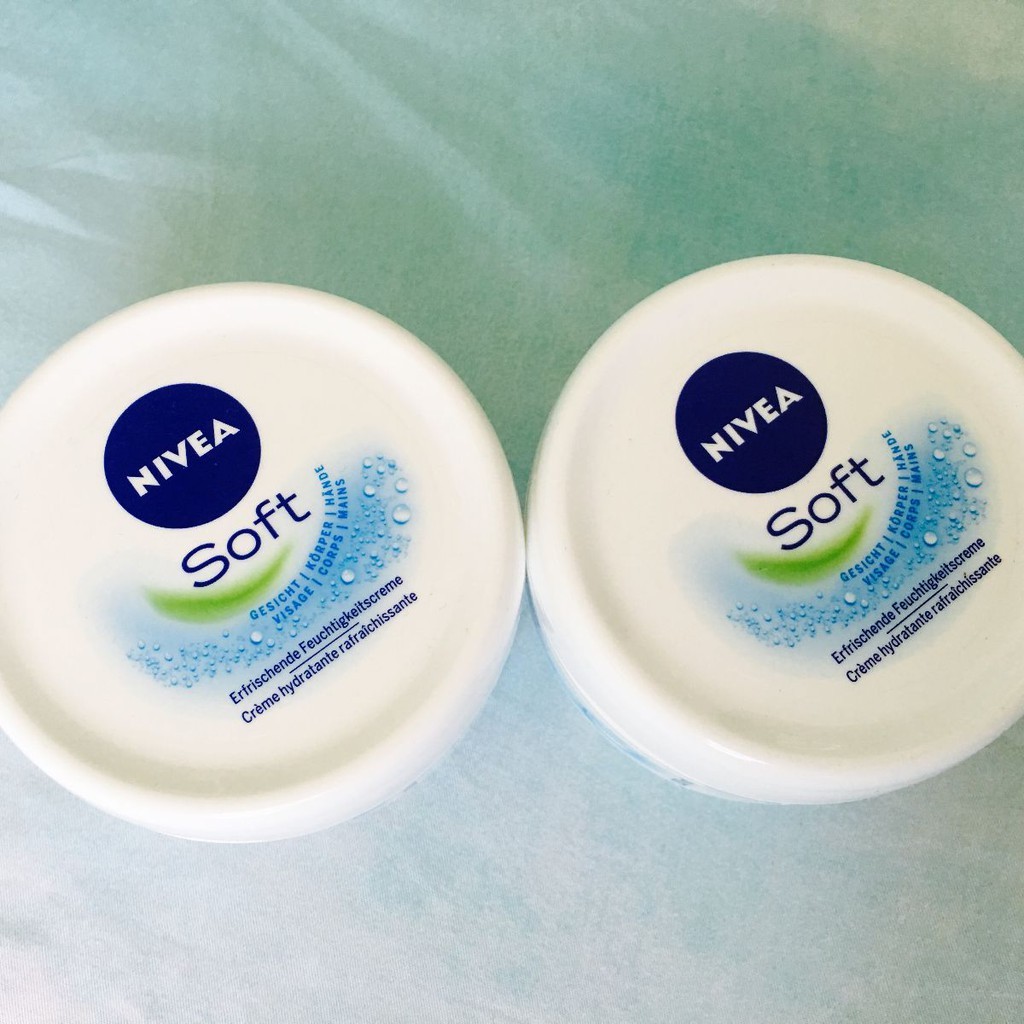 Kem dưỡng ẩm mềm mịn Nivea Soft 200ml full body, dưỡng thể trắng sáng số 1 thế giới