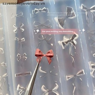 [savemoneyeveryday] Khuôn silicon nơ mới Tem nghệ thuật làm móng tay DIY Dụng cụ thủ công Khuôn lập thể Dụng cụ làm móng tay Phụ kiện trang trí móng tay [vn]