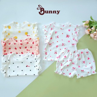 Bộ áo quần chip phồng Bunnybaby cho bé gái từ 4-15kg ( 1 tháng tới 2 tuổi)