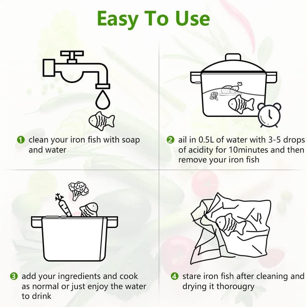 1 hoặc 2 Gói Sắt Cá May Mắn Sắt Cá Dụng Cụ Nấu Ăn Giải Pháp Hỗ Trợ Chế Độ Ăn Dinh Dưỡng Trước Sinh & Hỗ Trợ Nấu Ăn Truyền mueadsyvn