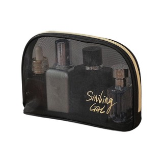 CAPA Clear Mesh Du Lịch Mỹ Phẩm Tổ Chức Túi Dung Tích Lớn Chống Nước Di Động Túi Bảo Quản Trang Điểm Cho Chuyến Đi