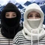 Mũ quàng cổ tích hợp FANSIN, Mũ chui đầu chống lạnh bằng lông cừu cực, Balaclava chống gió ấm áp để trượt tuyết đi xe đạp ngoài trời