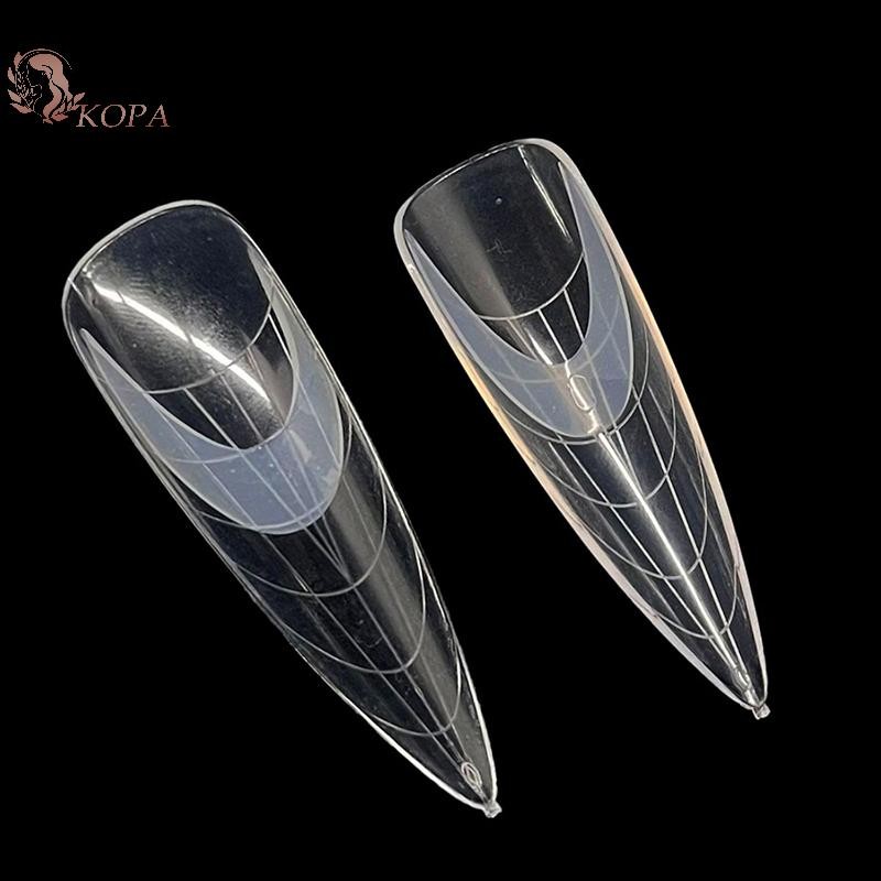 KOPA 60 Chiếc Silicon Có Thể Tái Sử Dụng Pháp Miếng Dán Móng Tay Nghệ Thuật Nối Dài Hình Thức Kép Công Cụ Xây Dựng VN