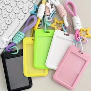 ABS Trượt Kpop Ảnh Đựng Thẻ Chống Mất Móc Khóa 3 Inch Ins Thần Tượng Bảo Vệ Túi Xe Buýt Thẻ Tay Cung Cấp