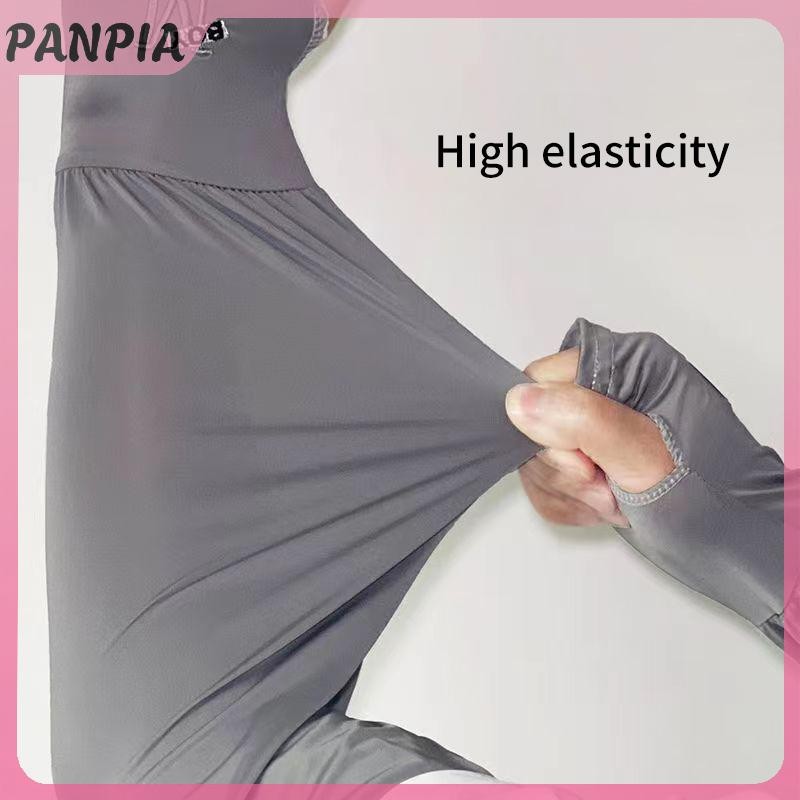 PANPIA-Áo Chống Nắng Mùa Hè Tay Áo Dành Cho Nam Chống Nước Băng Lụa Cánh Tay Bảo Vệ Găng Tay Nam Lái Xe Và Đi Xe Đạp Thoáng Khí Băng Lụa Tay