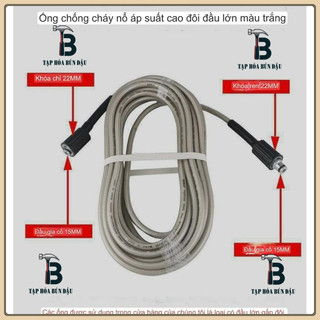 Bộ dây rửa xe và vòi xịt 10M-15M-20M - vòi rửa xe áp lực cao ren 22mm