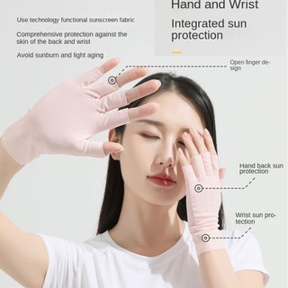 1 Đôi Găng Tay Ngón Mùa Hè Chống Nắng Chống Tia UV Găng Tay Nhiều Màu Người Phụ Nữ Lái Xe Găng Tay Co Giãn Nữ Màn Hình Cảm Ứng