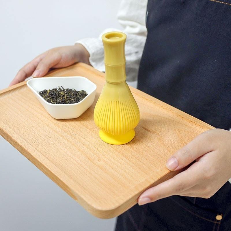 Chổi đánh trà matcha bằng nhựa cao cấp, Chổi Khuấy Trà, bộ dụng cụ pha trà matcha