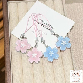 【Chamvn】Trái tim cô gái thạch hoa anh đào điện thoại mặt dây chuyền dễ thương hộp đựng tai nghe đa năng dây đeo