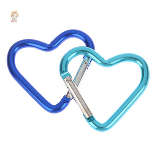TWE 1 Cái Hình Trái Tim Hợp Kim Nhôm Carabiner Kẹp Móc Khóa Ngoài Trời Móc Chai Nước Khóa Phụ Kiện Du Lịch VN