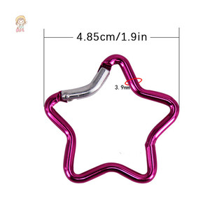 Twe Hợp Kim Nhôm Ngoài Trời Hình Ngôi Sao Khóa Lò Xo Carabiner Kẹp Móc Khóa Cho Ba Lô Cắm Trại Đi Bộ Đường Dài Du Lịch VN