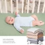 Yoo Trang Bị Bassinet Tấm Cho Giá Đỡ Giỏ Tã Cho Bé Đệm Trang Bị Tấm Thay Đổi Tấm Lót Bảo Vệ Giường Tay áo