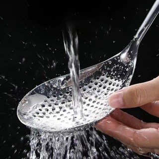 Muỗng Cán Cong Inox, Muỗng Múc Canh Inox Cán Cong Trơn Đa Năng Bền Đẹp Tiện Lợi SUNND