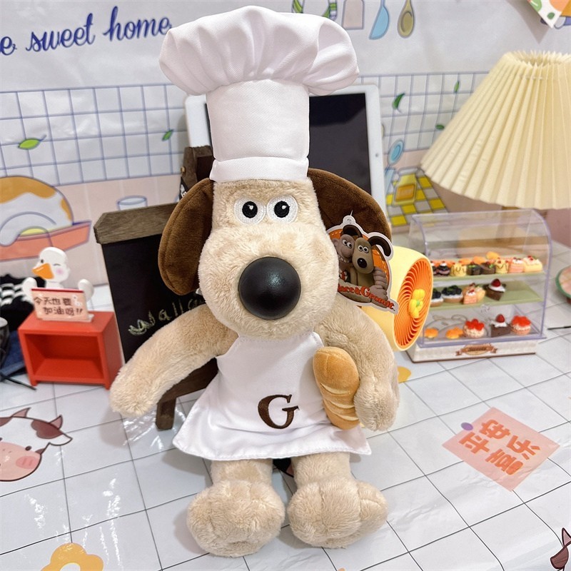 Dễ Thương Wallace & Gromit Dog Chó Sang Trọng Đồ Chơi Đầu Bếp Gromit Chó Sang Trọng Đồ Chơi Ngộ nghĩnh Chó Gromit Hoạt Hình Búp Bê Sang Trọng Mềm Đồ Chơi Cho Bé Đồ Trang Trí Đẹp Quà Tặng Sinh Nhật Trẻ Em Quà Tặng Giáng Sinh