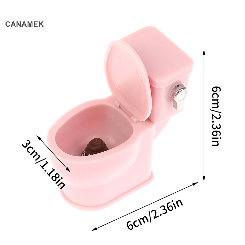 Canamek Nội thất nhà búp bê Nhà vệ sinh màu trắng Nhà búp bê Bàn chải vệ sinh Đồ chơi thu nhỏ Phụ kiện búp bê CSF