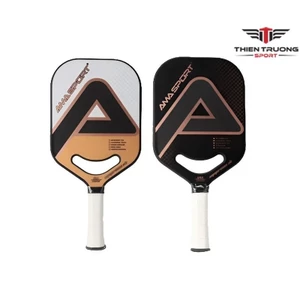 Vợt Pickleball Ama sport PP002 Cao Cấp Mẫu Vợt Picklelall Mới Nhất Carbon 3K Dày 19.6mm +Kèm Túi Đựng Da+ 2 Bóng Hãng