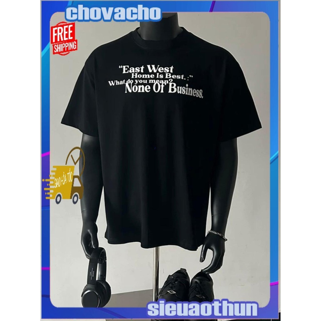 Áo thun Stee Cổ tròn in EAST WEST Localbrand ICVCVNI Unisex