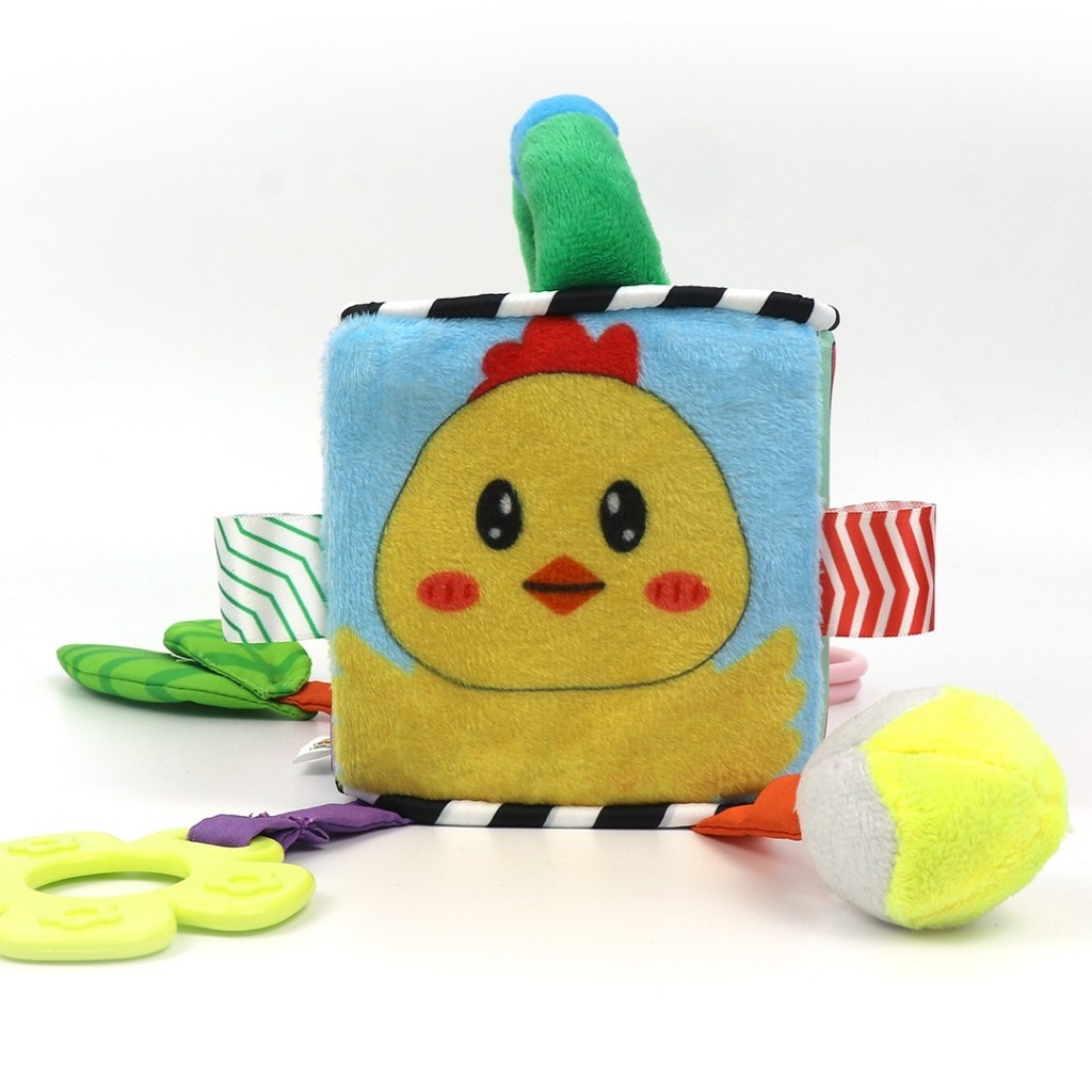 Đồ Chơi Montessori Khối Xúc Xắc Vải Luyện Kỹ Năng Nhiều Chủ Đề