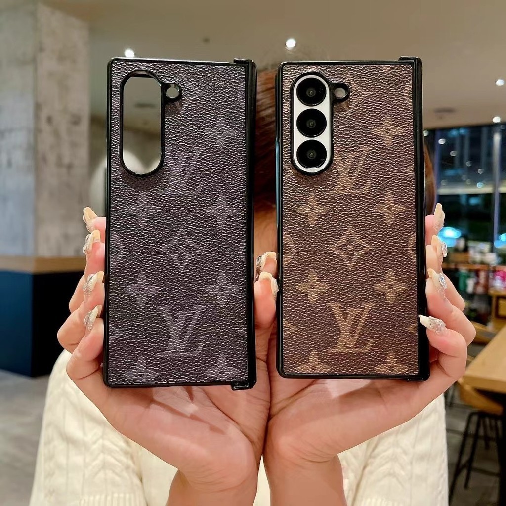 Ốp điện thoại họa tiết cổ điển sang trọng cho Samsung Galaxy Z Fold 7 6 5 4 3 Vỏ chống sốc sang trọng cao cấp cho Z Fold7 thiết kế độc đáo Vỏ bảo vệ toàn diện