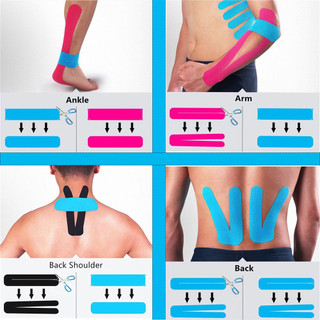 Kinesiology Tape Pro Thể thao thể thao (20 dải cắt sẵn) Băng dính đàn hồi chống thấm nước Hỗ trợ khớp hỗ trợ cơ bắp