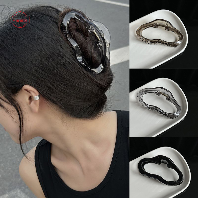 Diễu Hành 1 Chiếc Đám Mây Thanh Lịch Rỗng Vuốt Tóc Kẹp Nữ Bé Gái Thạch Acrylic Kẹp Tóc Nhựa Kẹp Tóc Barrettes Phụ Kiện Tóc VN