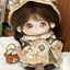 Búp bê Cotton 20cm + Váy đeo ngẫu nhiên 1 mảnh + Bộ trang phục, Búp bê hình người dễ thương, Phụ kiện búp bê sang trọng, Quà tặng trang phục ý nghĩa (0469)