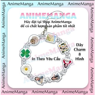 Phonestrap in theo yêu cầu móc treo điện thoại dễ thương cắt mặt theo yêu cầu Charm( 2 đầu nối )