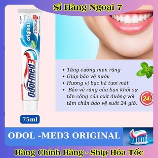 [Date mới đủ bill] Kem đánh răng Odol-med3 tuýp 75ml ngừa sâu răng hiệu quả của Đức