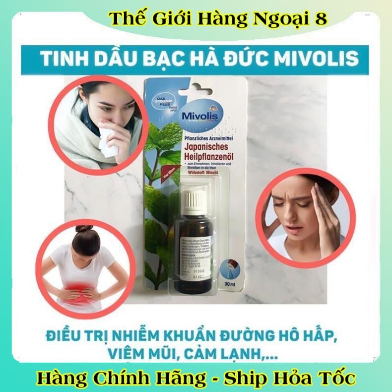 [auth] Tinh Dầu Bạc Hà Mivolis Japanisches Heilpflanzenol 30 ml NỘI ĐỊA ĐỨC [Date mới nhất] [Hot]