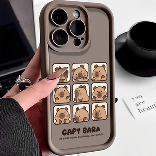 Vỏ Capybara Dễ Thương Cho Samsung Galaxy A55 A54 A53 A52 A51 A35 A34 A33 A32 A31 A30 A50 A73 A71 S24 S23 Plus NOTE 20 Ốp Điện Thoại Chống Sốc Mềm Hoạt Hình Ultara