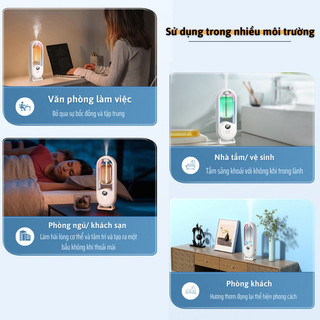Máy Phun Sương Tinh Dầu Bunnies – Hương Nhẹ, 5 Tốc Độ, Đèn Ngủ, Đuổi Côn Trùng Hiệu Quả