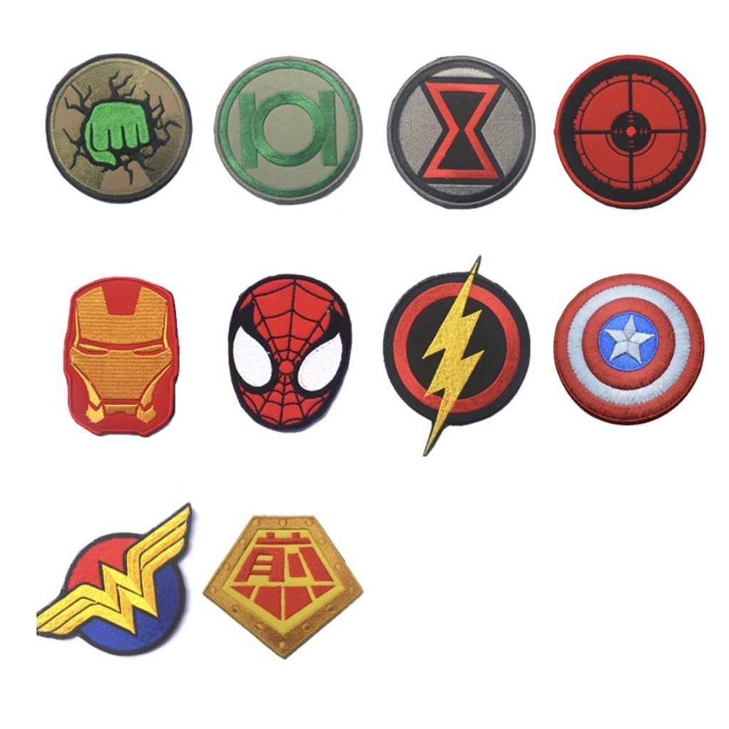 Patch_velcro siêu anh hùng Marvel dán quần áo_ba lô túi xách