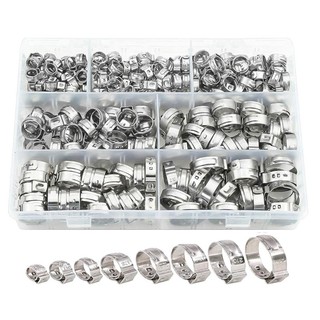Cutep 130 Chiếc Đơn Tai Kẹp Bộ Chuyên Nghiệp Ngăn Ngừa Rò Rỉ Phụ Kiện Khớp Thép Không Gỉ