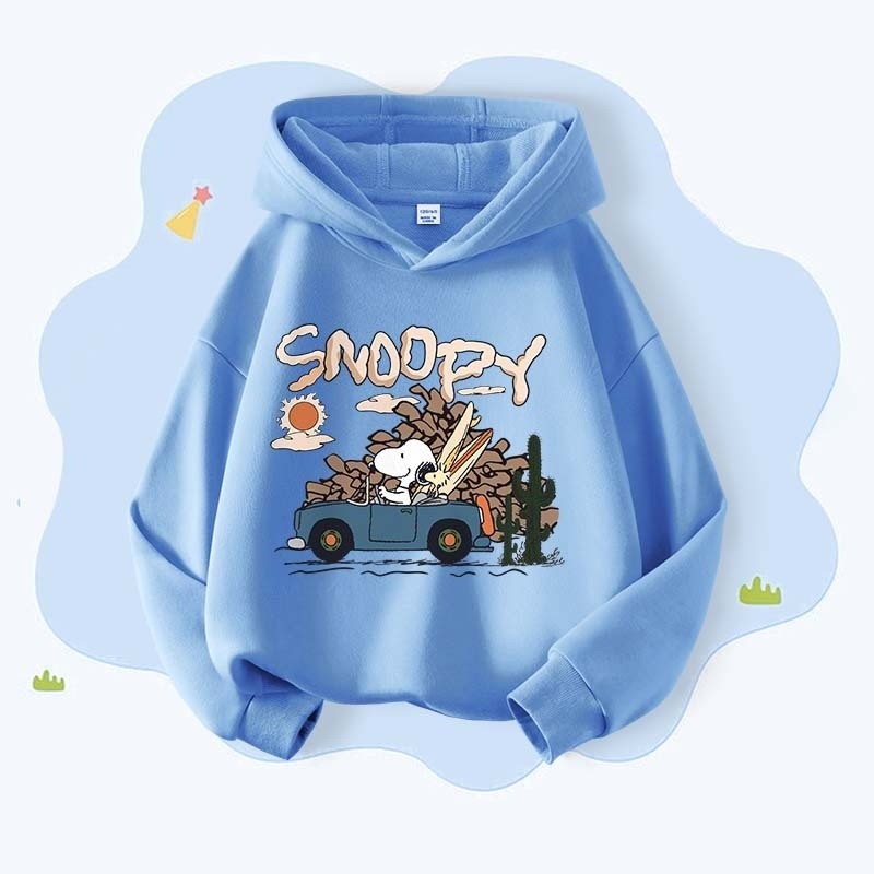 [100-160] Áo HOODIE THU/Đông mới cho trẻ em, Áo Hoodie bé trai, áo hoodie in hình snoopy