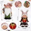 SA Gạc Ông Già Noel Mũ Gnomes Nhựa Thu Nhỏ Thụy Điển Tomte Elf Tượng Trang Trí Cho Tiệc Giáng Sinh Để Bàn Decorati