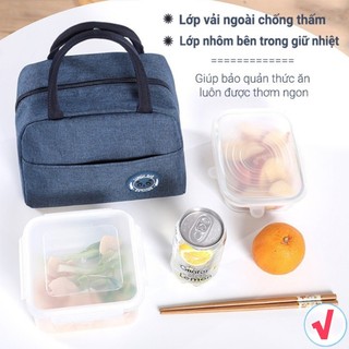 Túi Đựng Hộp Cơm Giữ Nhiệt Cao Cấp Lunch Bag Chống Thấm Nước FE123