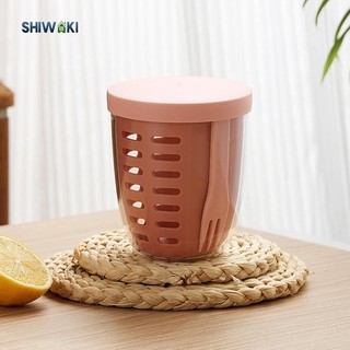 Cốc Salad có nĩa Hộp đựng trái cây tươi cho ngũ cốc trái cây sữa chua