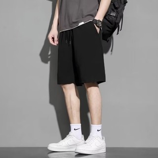 Quần short mỏng khô nhanh mùa hè dành cho nam CGF, quần bóng rổ thể thao thông thường bằng lụa băng thẳng rộng