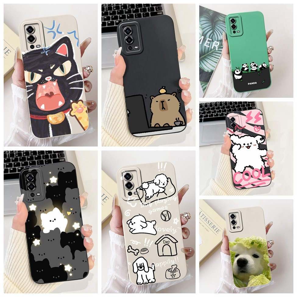 Ốp lưng Oppo A55 CPH2325 4G Thẩm mỹ Dễ thương Gog Cat Panda Kapibala Ốp điện thoại silicon Oppo A55 4G